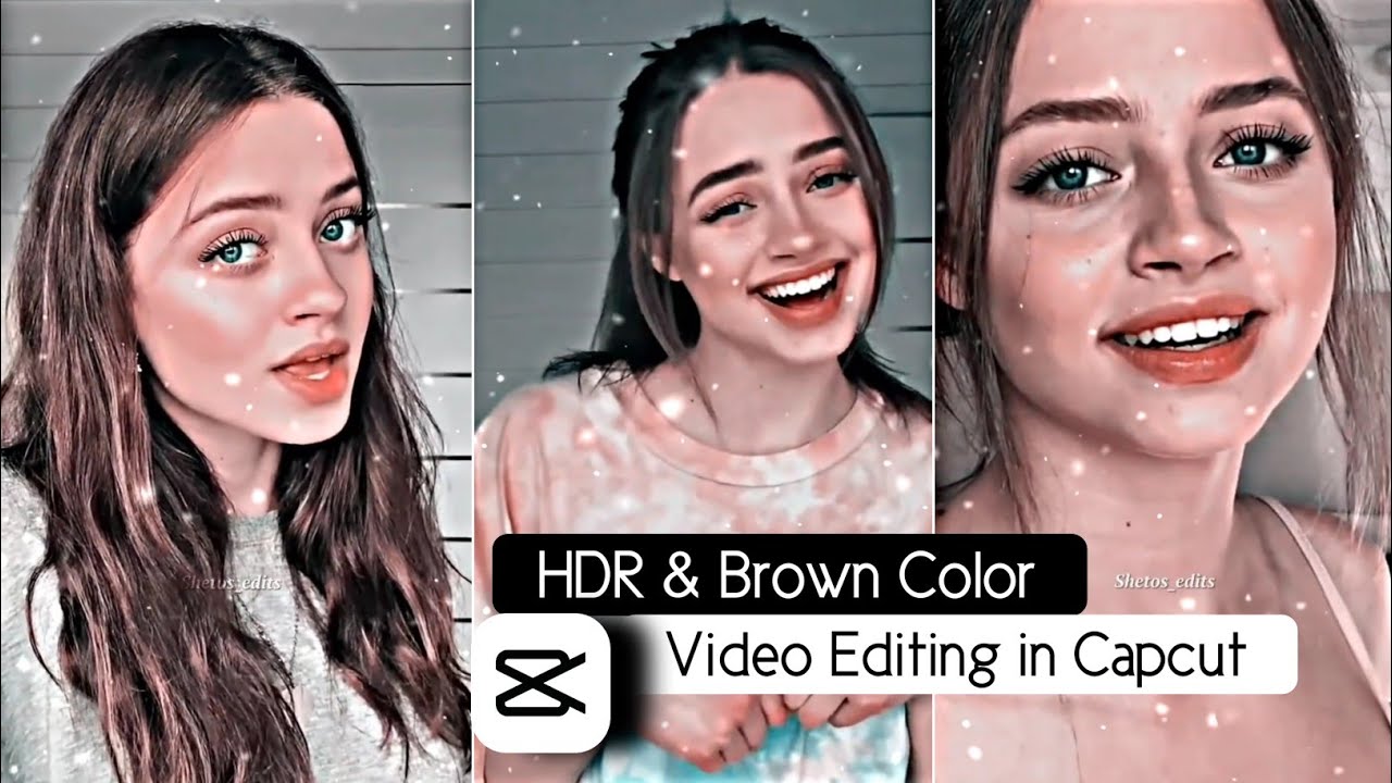 hdr brown colour video editing effect capcut | reels trending velocity edit