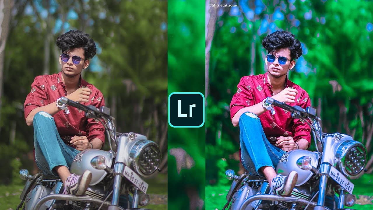 Lightroom light blue and green tone photo editing preset download free