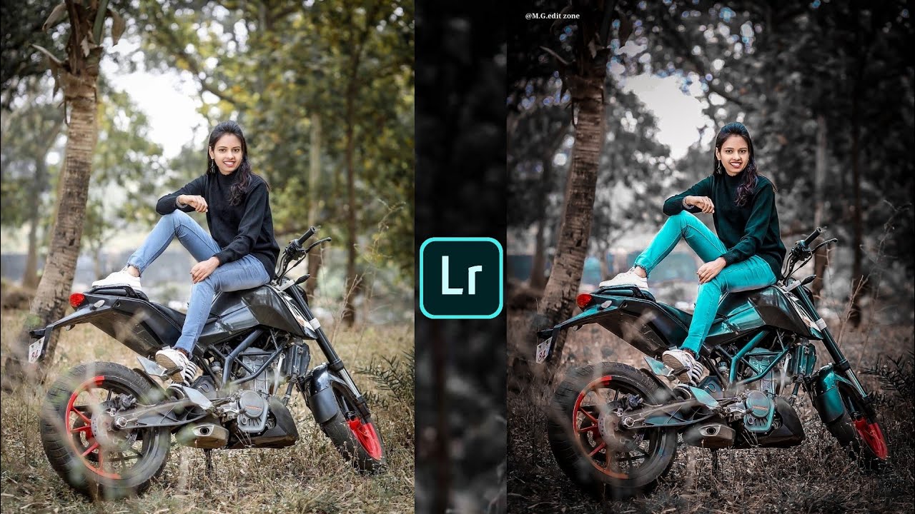 Lightroom mobile aqua and black tone photo editing preset download free