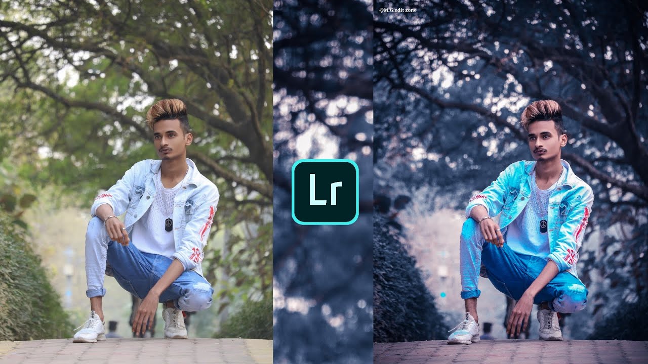 Lightroom blue navy tone photo editing | preset download free