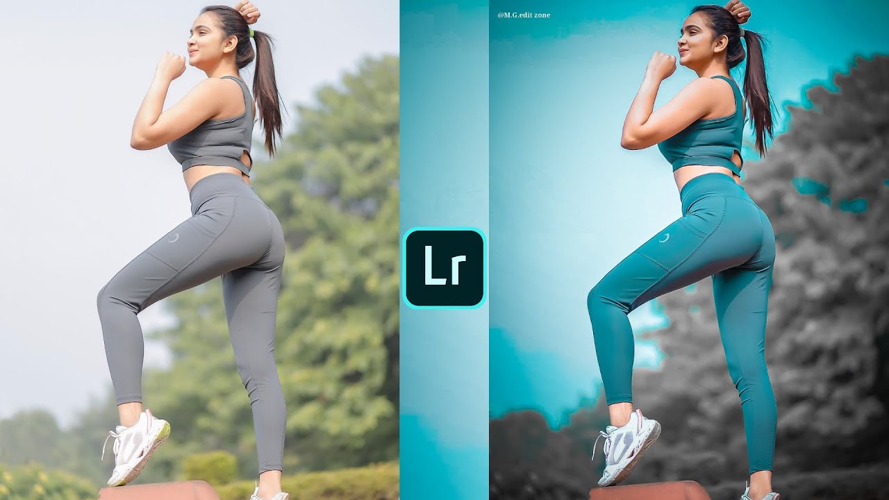 Teal and grey tone Lightroom photo editing preset download free