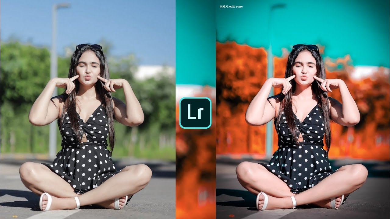 Aqua and orange tone Lightroom photo editing preset download free