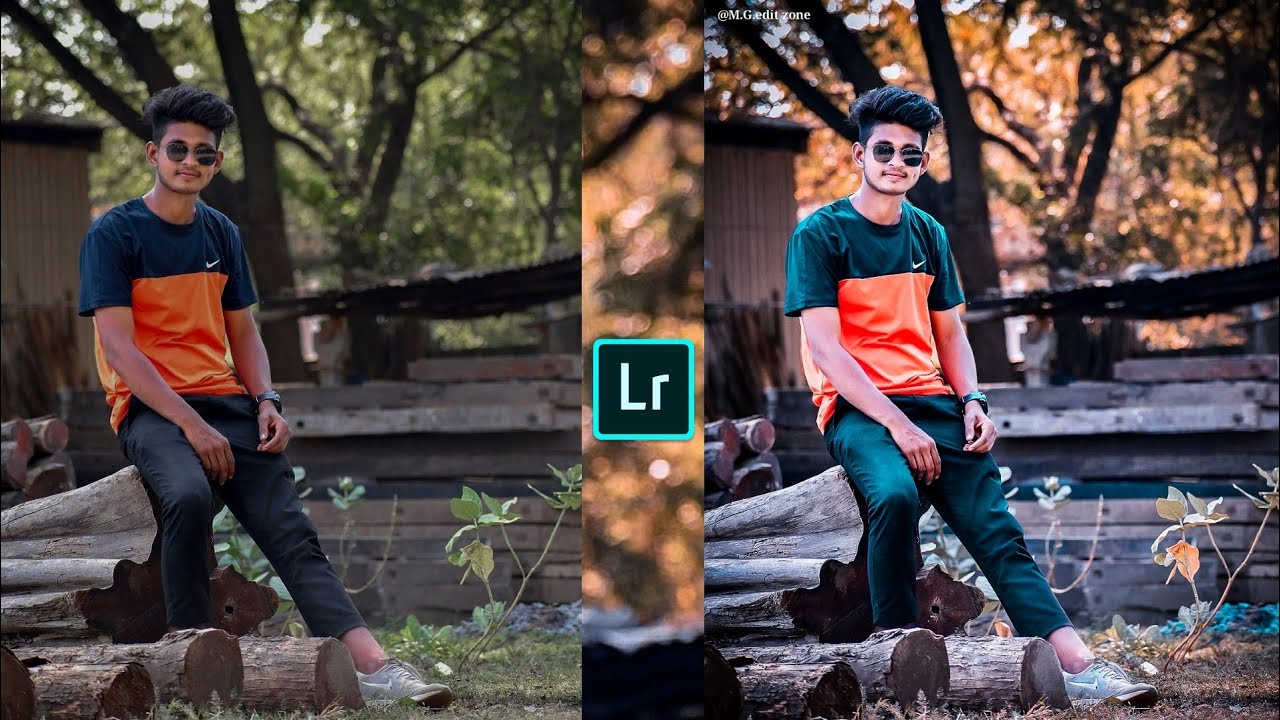 Orange and navy blue tone Lightroom photo editing preset download free