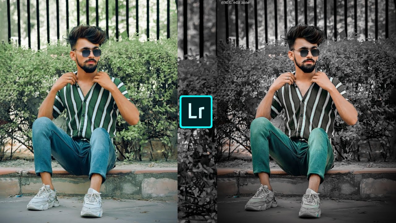 Black tone Lightroom photo editing tutorial preset download free