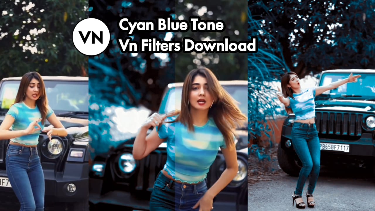 cyan blue tone vn video editing filters and luts free download for iphone and android