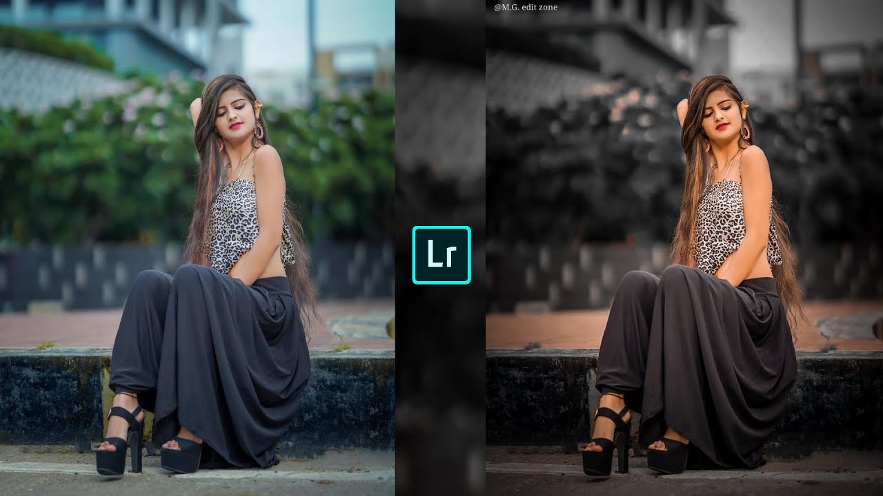 Urban black tone Lightroom photo editing preset download free 2024