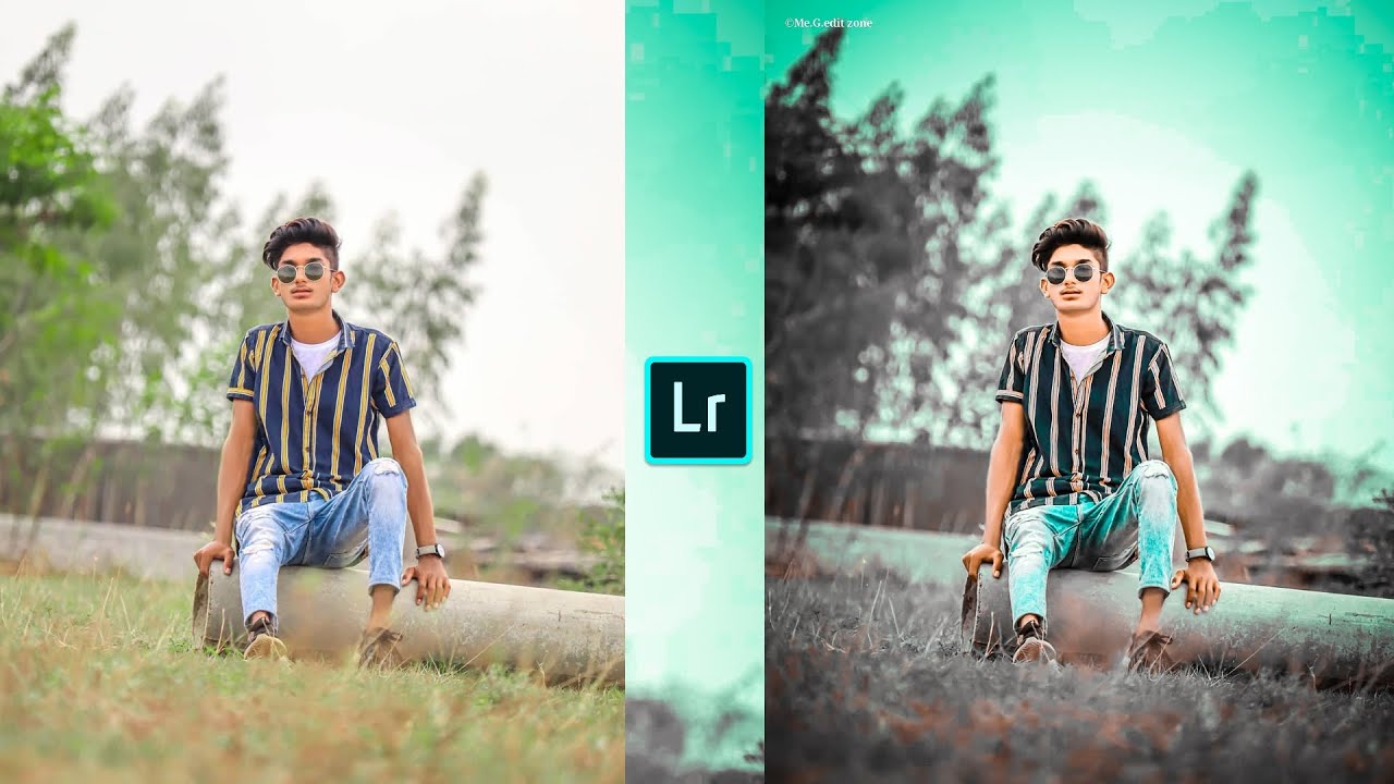 Black and teal effect Lightroom photo editing preset 2024 download free