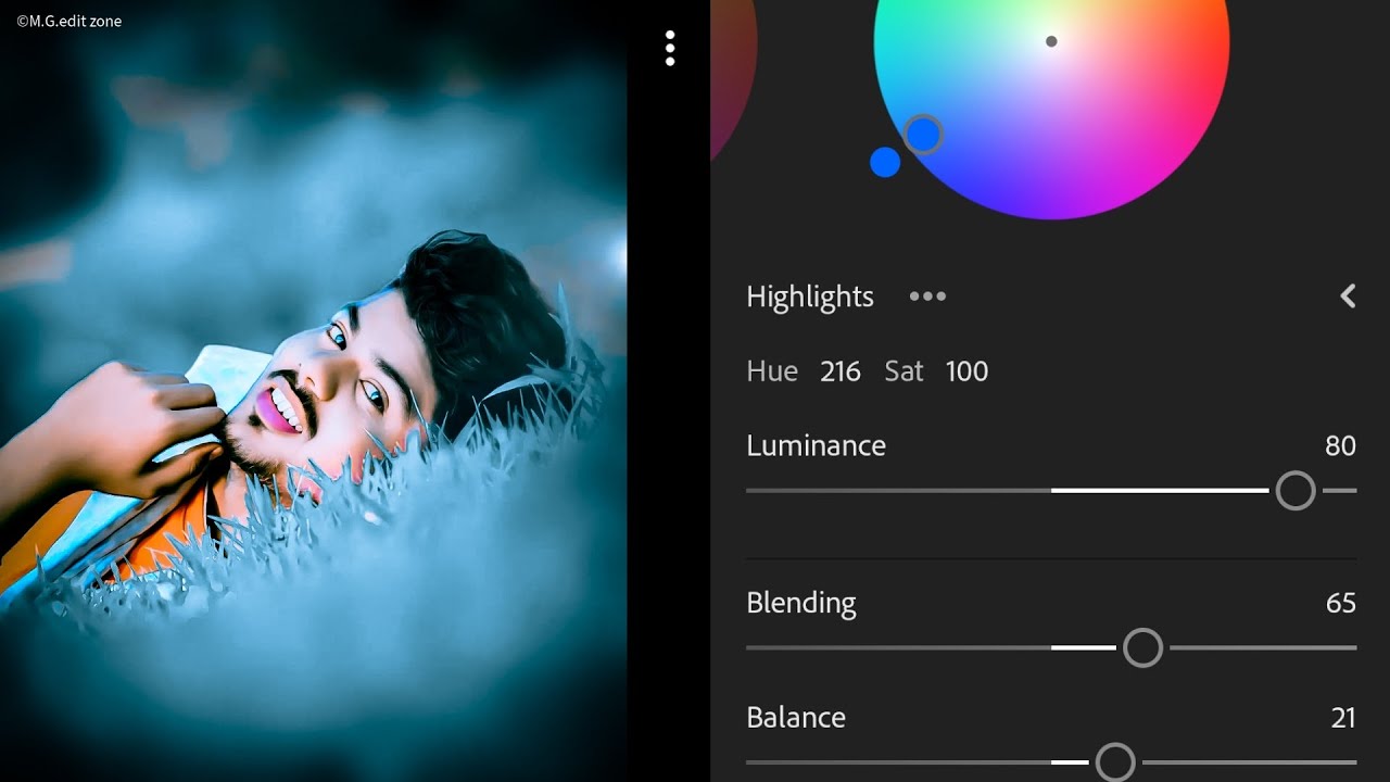 Blue tone Lightroom photo editing preset download free