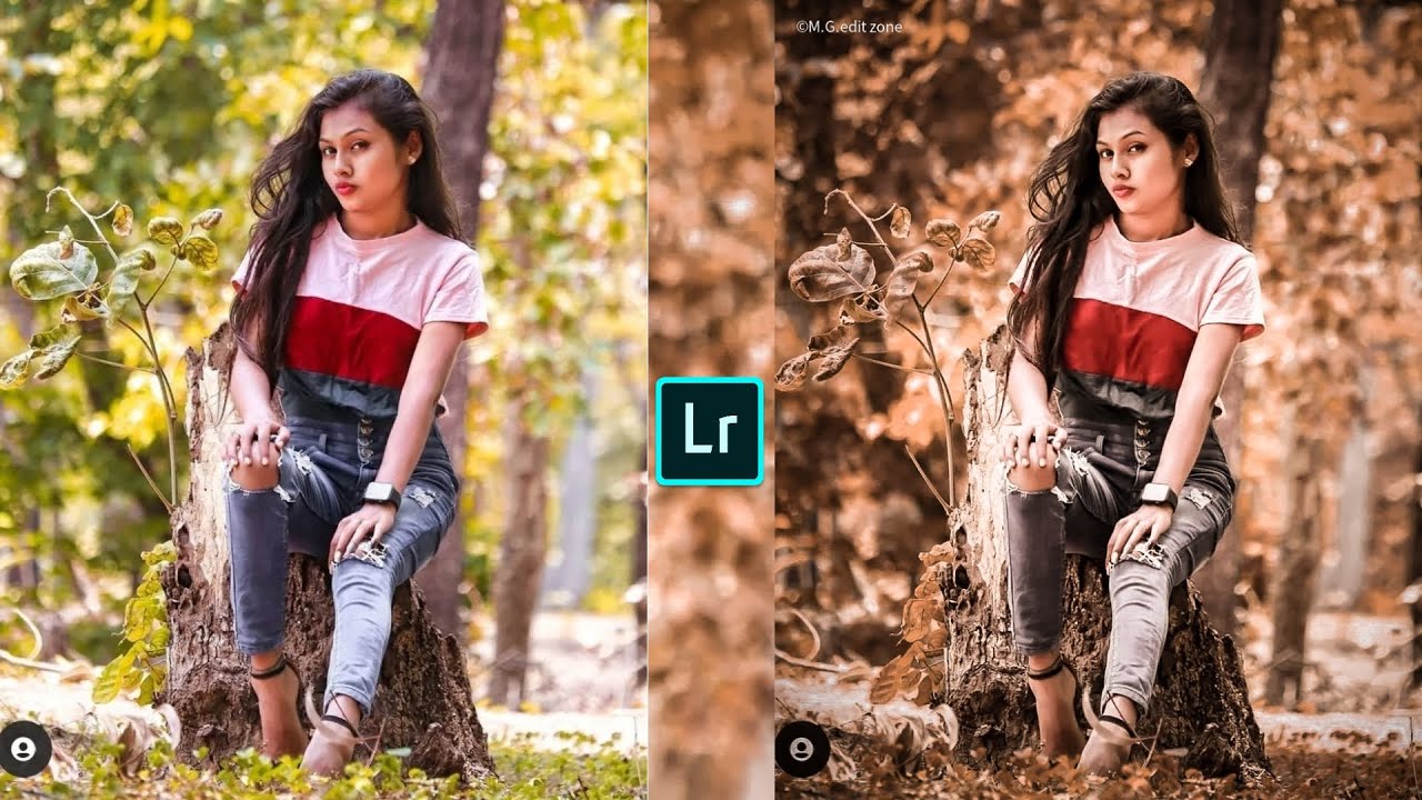 Soft orange tone Lightroom photo editing preset download free 2024