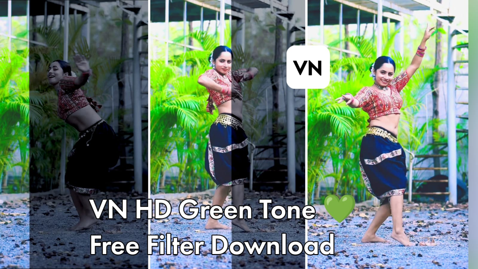 light green hd video color grading filters for vn editing app android and iphone