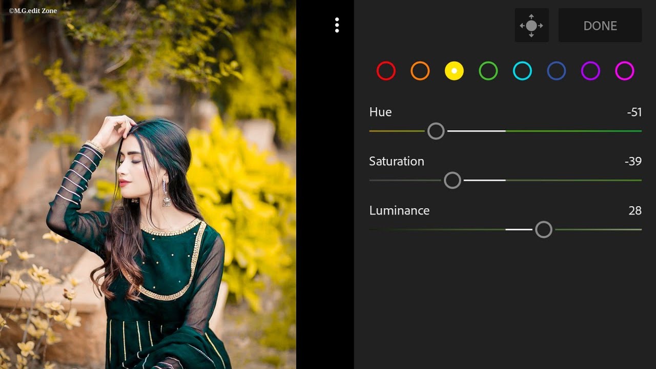 Lightroom mobile yellow tone 2024 photo editing preset download free